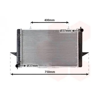 Radiateur, refroidissement du moteur VAN WEZEL 59002118