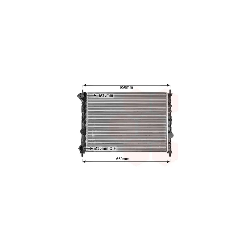 Radiateur, refroidissement du moteur VAN WEZEL 73002076