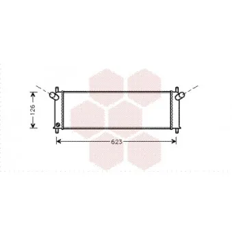 Radiateur, refroidissement du moteur VAN WEZEL