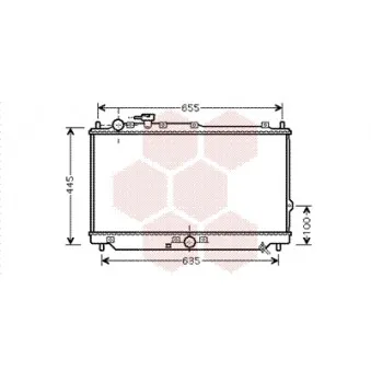 Radiateur, refroidissement du moteur VAN WEZEL 83002113