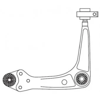 Triangle ou bras de suspension (train avant) FRAP F4402