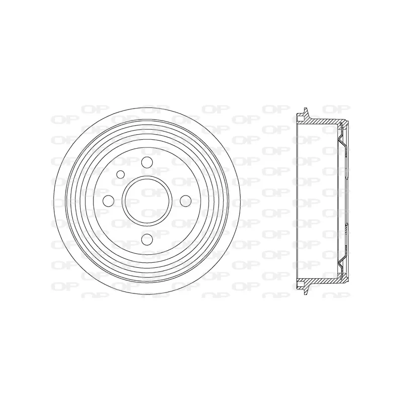 Tambour de frein OPEN PARTS BAD9018.20