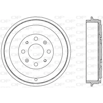 Tambour de frein OPEN PARTS BAD9066.10