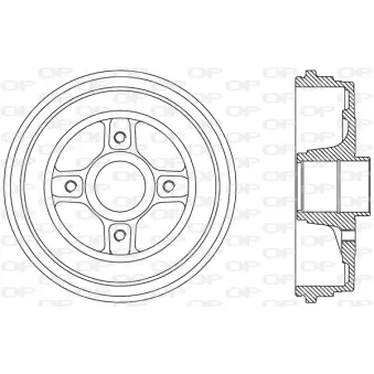 Tambour de frein OPEN PARTS BAD9069.30