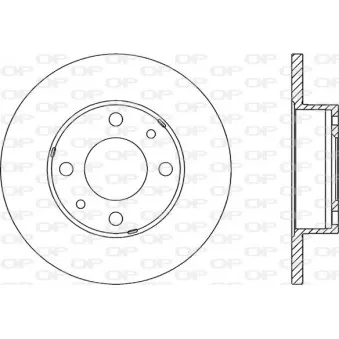 Jeu de 2 disques de frein avant OPEN PARTS BDA1131.10