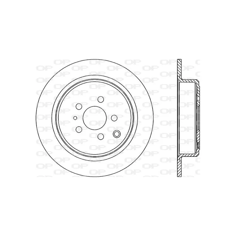 Jeu de 2 disques de frein arrière OPEN PARTS BDA1149.10