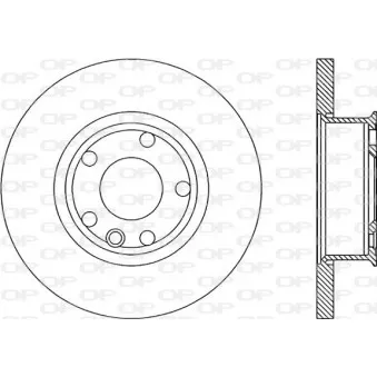 Jeu de 2 disques de frein avant OPEN PARTS BDA1593.10