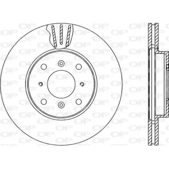 Jeu de 2 disques de frein avant OPEN PARTS BDA2265.20