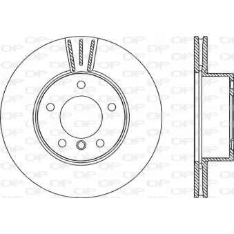 Jeu de 2 disques de frein avant OPEN PARTS BDA2275.20