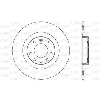 Jeu de 2 disques de frein arrière OPEN PARTS BDA2741.10