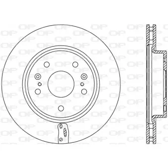 Jeu de 2 disques de frein avant OPEN PARTS BDA2774.20