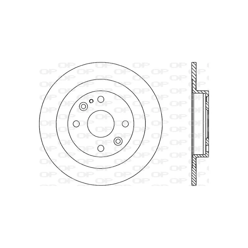 Jeu de 2 disques de frein arrière OPEN PARTS BDR1281.10