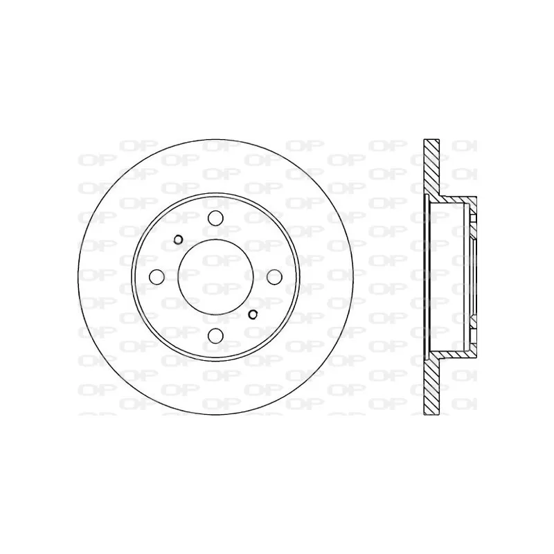 Jeu de 2 disques de frein avant OPEN PARTS BDR1349.10