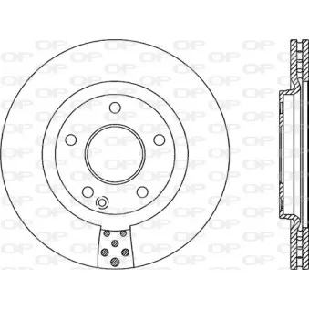 Jeu de 2 disques de frein avant OPEN PARTS BDR2054.20