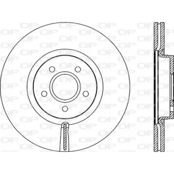 Jeu de 2 disques de frein avant OPEN PARTS BDR2154.20