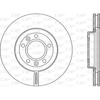 Jeu de 2 disques de frein avant OPEN PARTS BDR2158.20