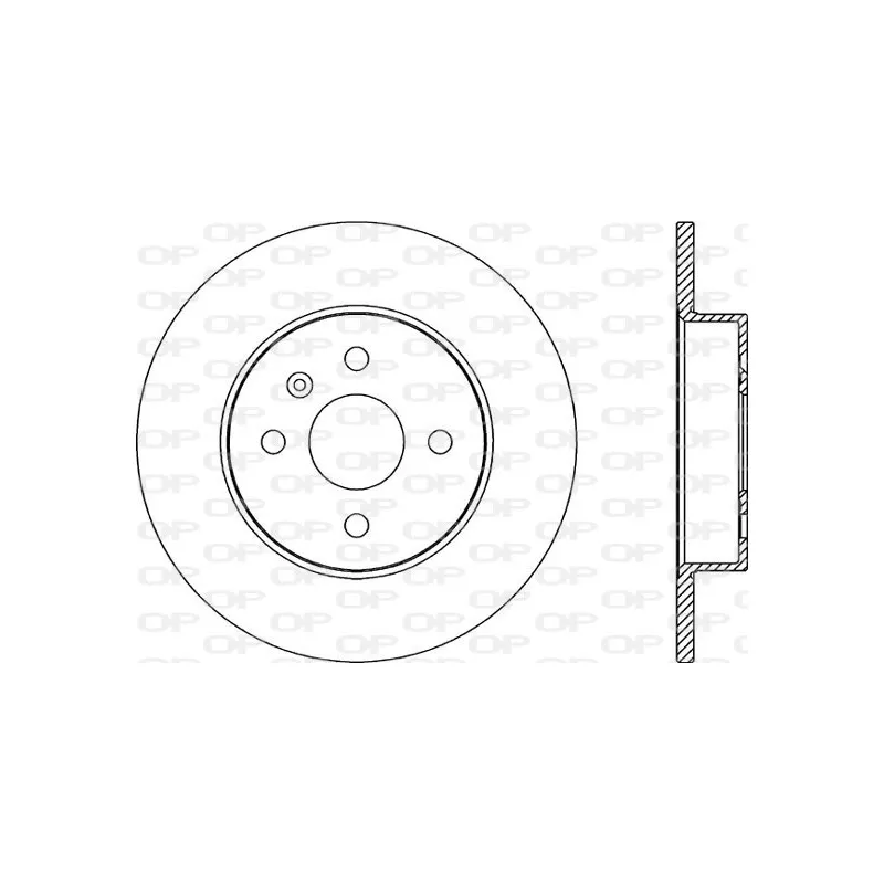 Jeu de 2 disques de frein arrière OPEN PARTS BDR2175.10