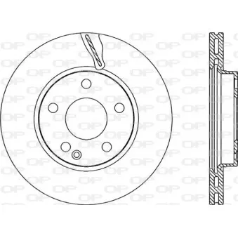 Jeu de 2 disques de frein avant OPEN PARTS BDR2200.20