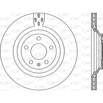 Jeu de 2 disques de frein arrière OPEN PARTS BDR2201.20