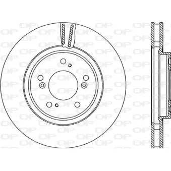 Jeu de 2 disques de frein avant OPEN PARTS BDR2202.20