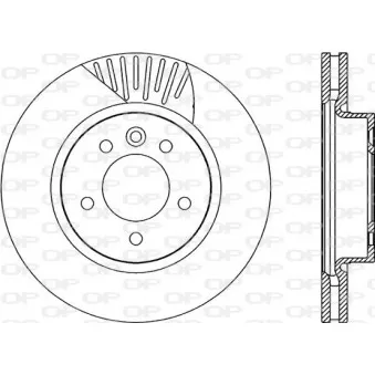 Jeu de 2 disques de frein avant OPEN PARTS BDR2251.20