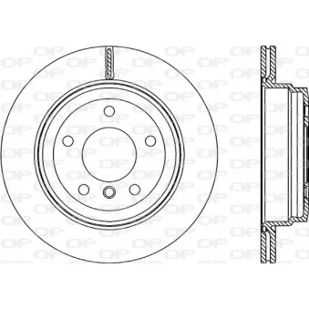 Jeu de 2 disques de frein arrière OPEN PARTS BDR2278.20