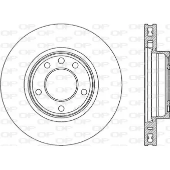 Disque de frein avant droit OPEN PARTS BDR2300.20