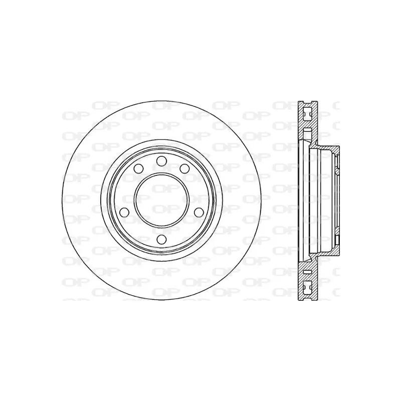 Disque de frein avant droit OPEN PARTS BDR2300.20