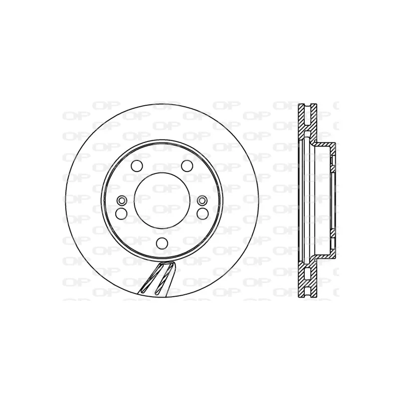 Jeu de 2 disques de frein avant OPEN PARTS BDR2376.20