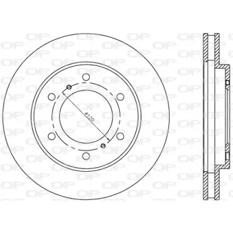 Jeu de 2 disques de frein avant OPEN PARTS BDR2414.20