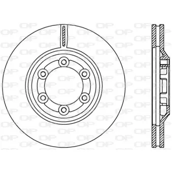 Jeu de 2 disques de frein avant OPEN PARTS BDR2428.20