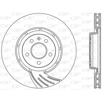 Jeu de 2 disques de frein avant OPEN PARTS BDR2486.20