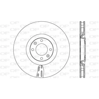 Jeu de 2 disques de frein avant OPEN PARTS BDR2633.20