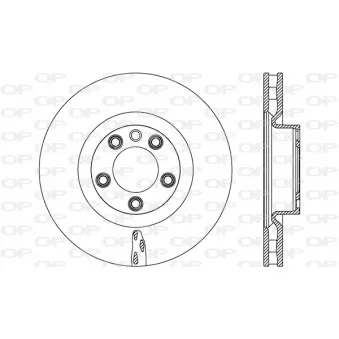 Jeu de 2 disques de frein avant OPEN PARTS BDR2673.20