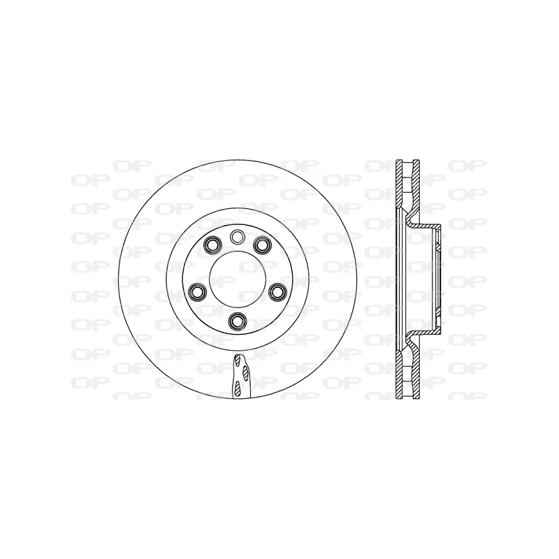 Jeu de 2 disques de frein avant OPEN PARTS BDR2673.20