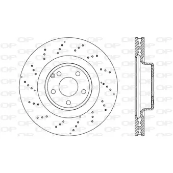 Jeu de 2 disques de frein avant OPEN PARTS BDR2682.20