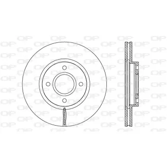 Jeu de 2 disques de frein avant OPEN PARTS BDR2688.20