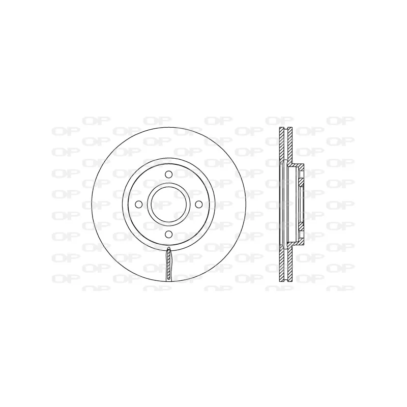 Jeu de 2 disques de frein avant OPEN PARTS BDR2688.20