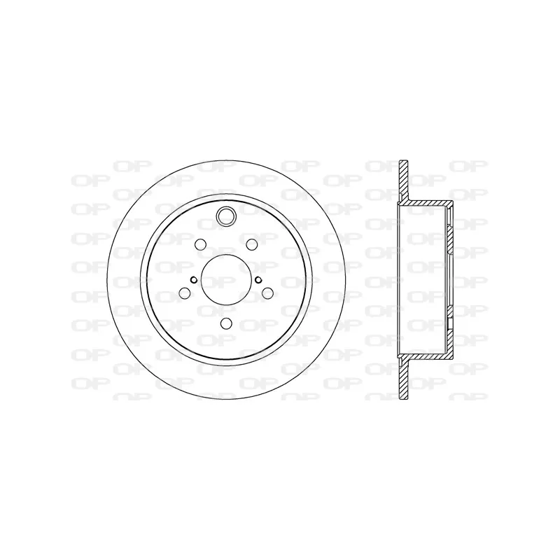 Jeu de 2 disques de frein arrière OPEN PARTS BDR2689.10