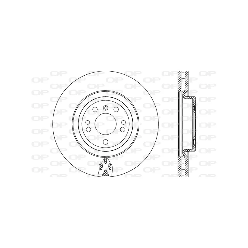 Jeu de 2 disques de frein avant OPEN PARTS BDR2696.20