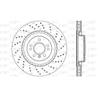 Jeu de 2 disques de frein avant OPEN PARTS BDR2697.20