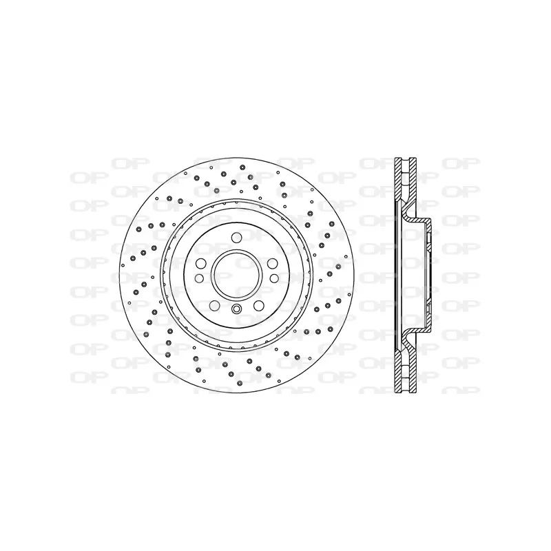 Jeu de 2 disques de frein avant OPEN PARTS BDR2697.20