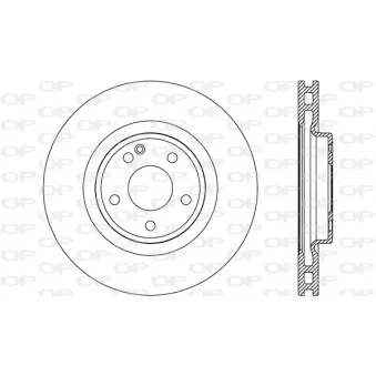 Jeu de 2 disques de frein avant OPEN PARTS BDR2702.20