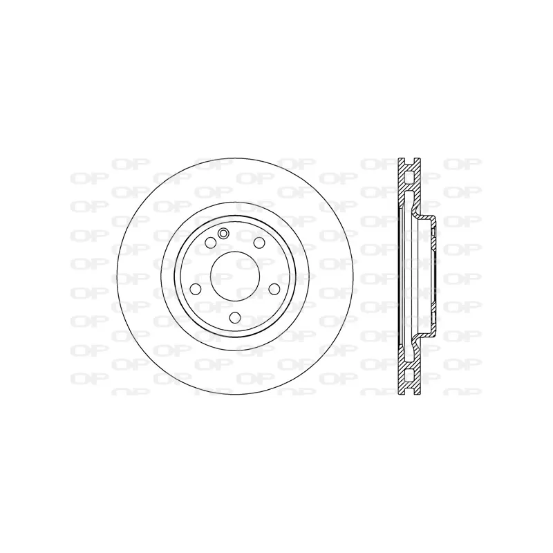 Jeu de 2 disques de frein avant OPEN PARTS BDR2702.20