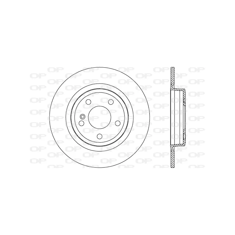 Jeu de 2 disques de frein arrière OPEN PARTS BDR2703.10