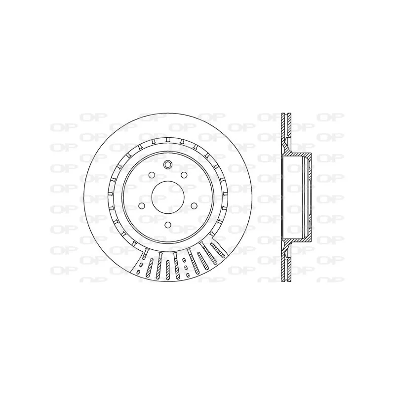 Jeu de 2 disques de frein arrière OPEN PARTS BDR2710.20