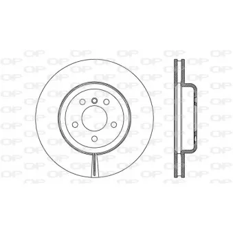 Jeu de 2 disques de frein avant OPEN PARTS BDR2748.20