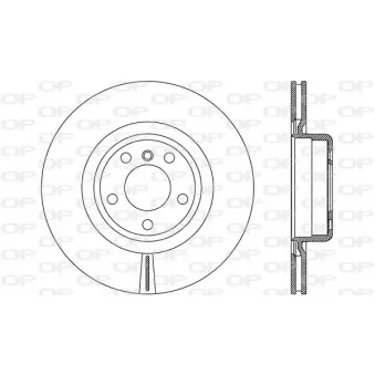 Jeu de 2 disques de frein arrière OPEN PARTS BDR2765.20