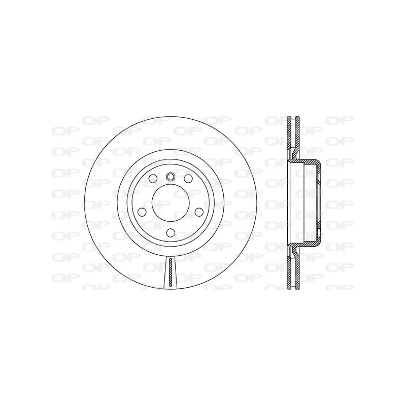 Jeu de 2 disques de frein arrière OPEN PARTS BDR2765.20