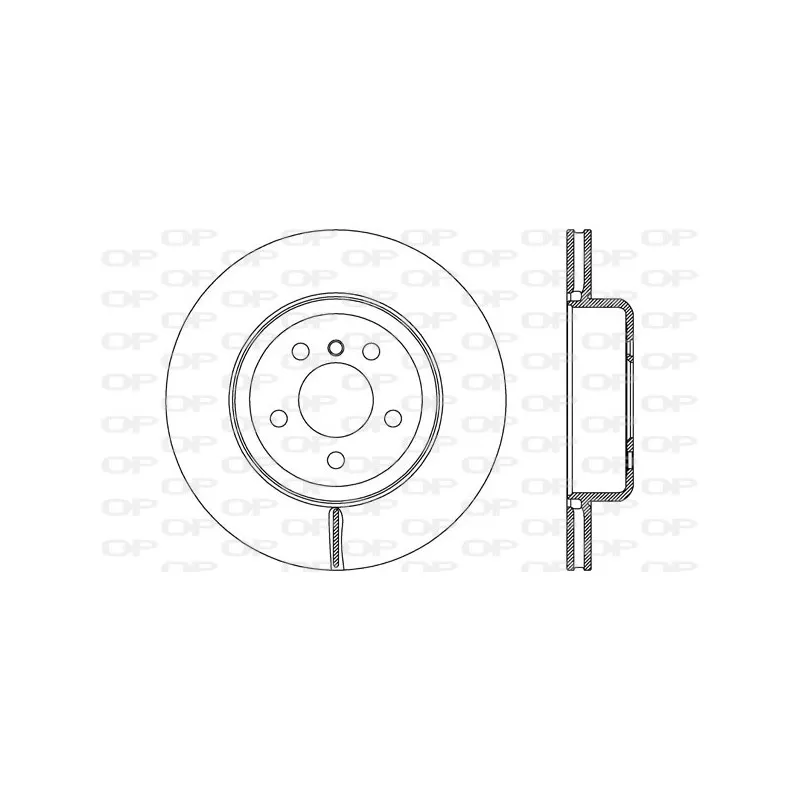 Jeu de 2 disques de frein arrière OPEN PARTS BDR2766.20